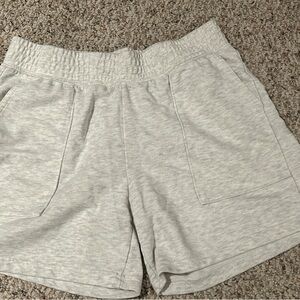 Cozy Gray Knit Shorts
